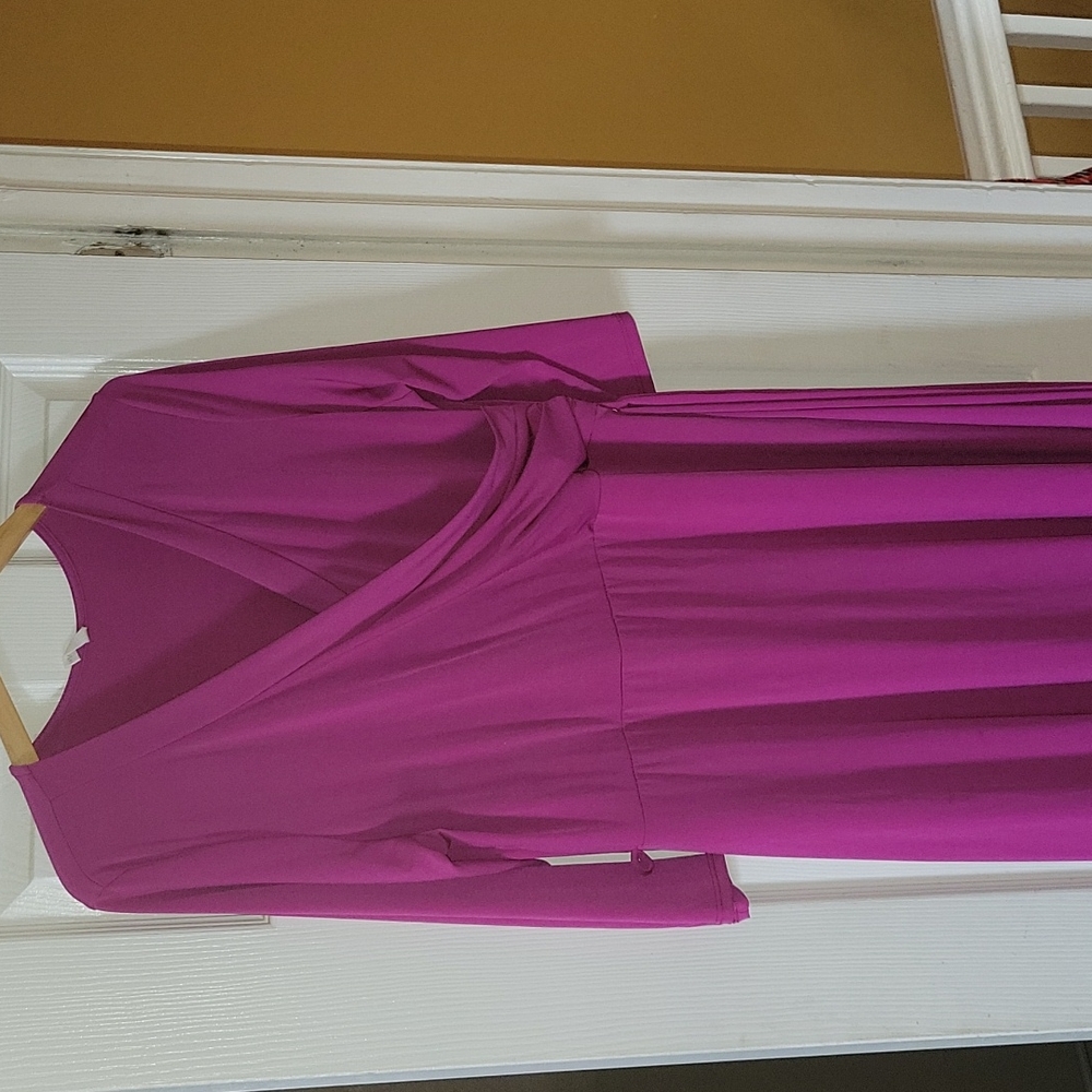 Wrap maternity dress